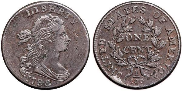 1 Цент США (1776 - ) Медь 