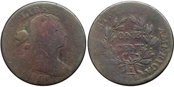 1 Цент США (1776 - ) Медь 