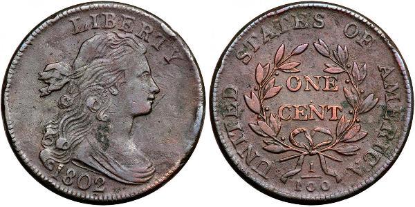 1 Цент США (1776 - ) Медь 