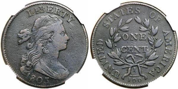 1 Цент США (1776 - ) Медь 