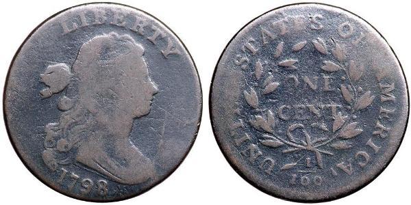 1 Цент США (1776 - ) Медь 