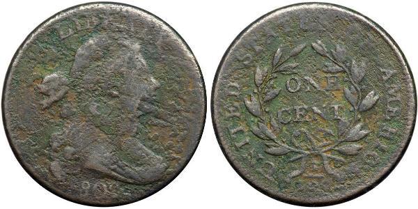1 Цент США (1776 - ) Медь 