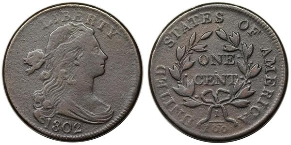 1 Цент США (1776 - ) Медь 