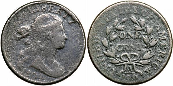 1 Цент США (1776 - ) Медь 