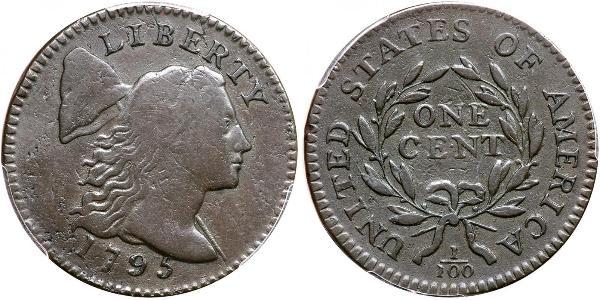 1 Цент США (1776 - ) Медь 