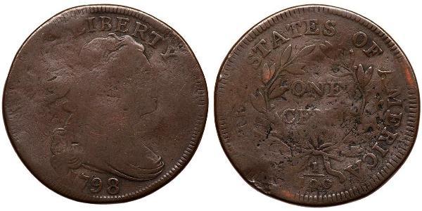 1 Цент США (1776 - ) Медь 