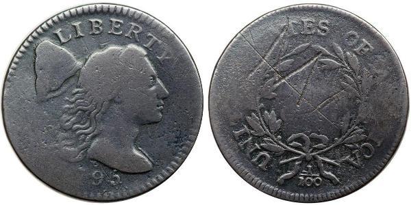 1 Цент США (1776 - ) Медь 