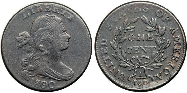 1 Цент США (1776 - ) Медь 