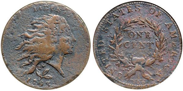 1 Цент США (1776 - ) Медь 