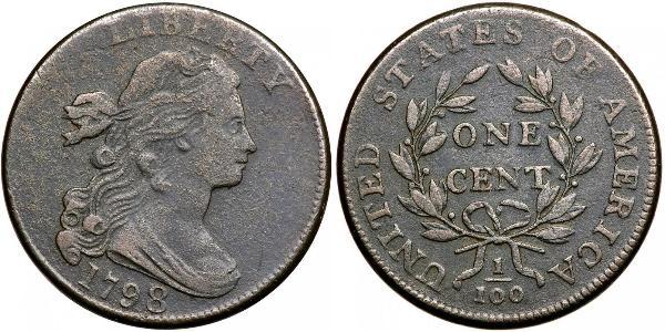 1 Цент США (1776 - ) Медь 