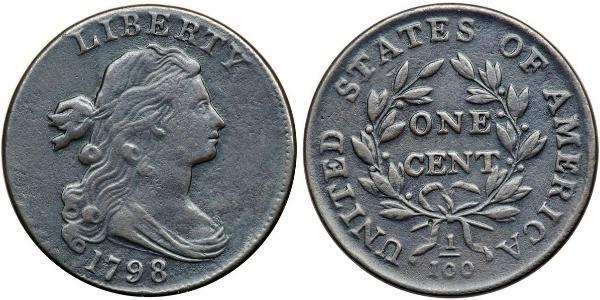 1 Цент США (1776 - ) Медь 