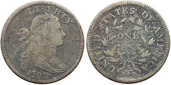 1 Цент США (1776 - ) Медь 