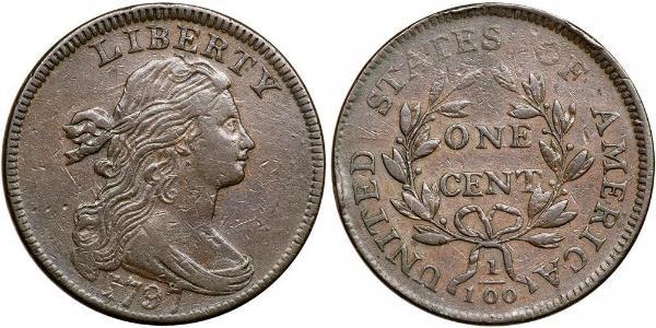 1 Цент США (1776 - ) Медь 