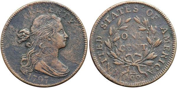 1 Цент США (1776 - ) Медь 