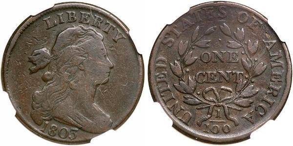 1 Цент США (1776 - ) Медь 