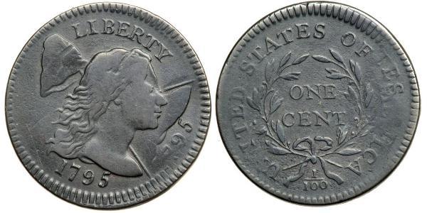 1 Цент США (1776 - ) Медь 