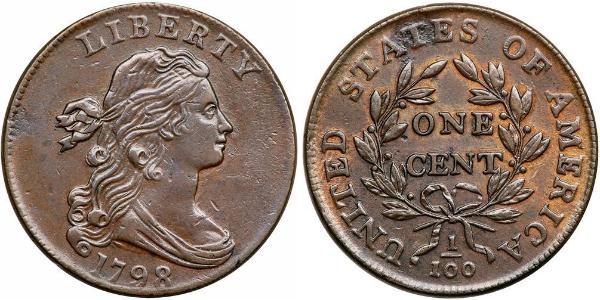 1 Цент США (1776 - ) Медь 