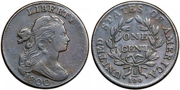 1 Цент США (1776 - ) Медь 