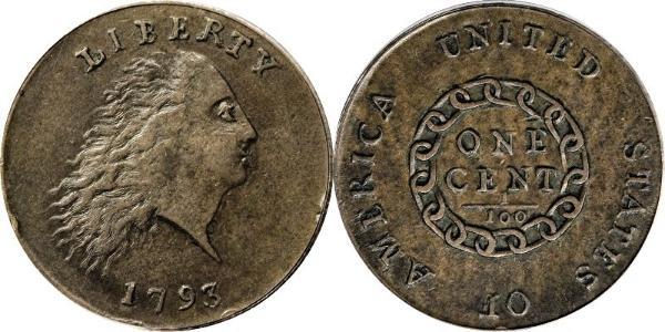 1 Цент США (1776 - ) Медь 