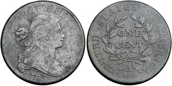 1 Цент США (1776 - ) Медь 