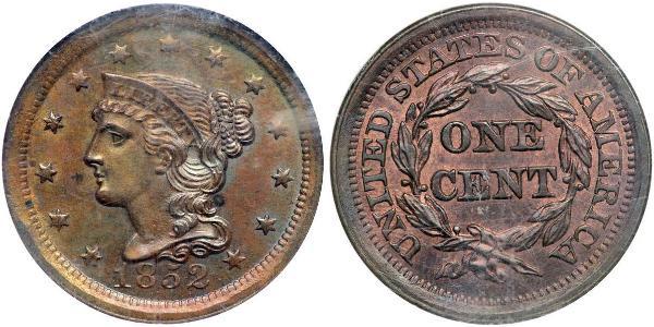 1 Цент США (1776 - ) Медь 