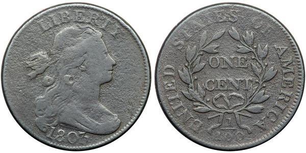 1 Цент США (1776 - ) Медь 