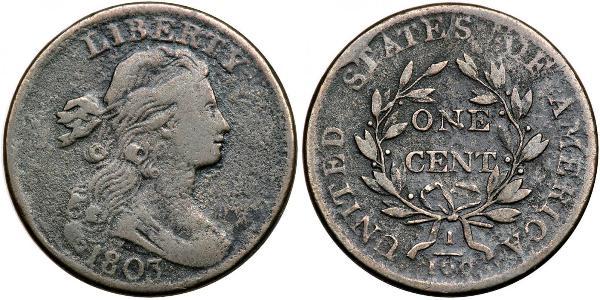 1 Цент США (1776 - ) Медь 