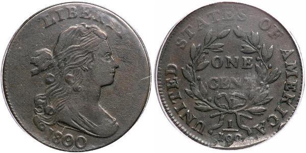 1 Цент США (1776 - ) Медь 