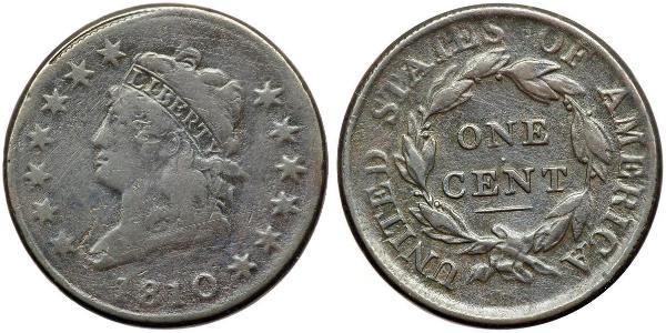 1 Цент США (1776 - ) Медь 