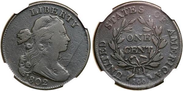 1 Цент США (1776 - ) Медь 