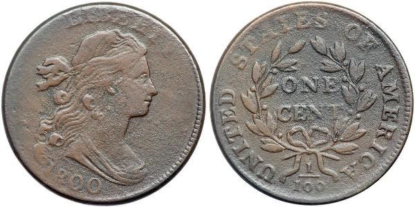 1 Цент США (1776 - ) Медь 