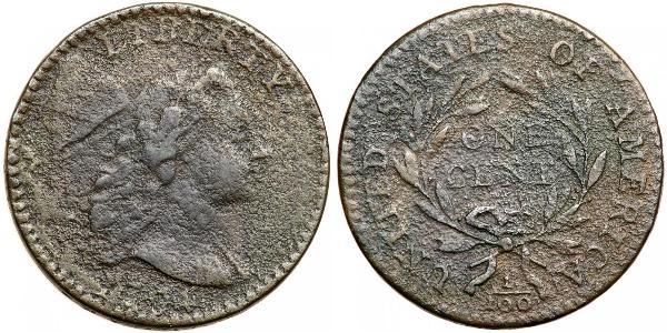 1 Цент США (1776 - ) Медь 