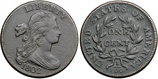 1 Цент США (1776 - ) Медь 