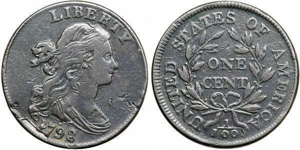 1 Цент США (1776 - ) Медь 