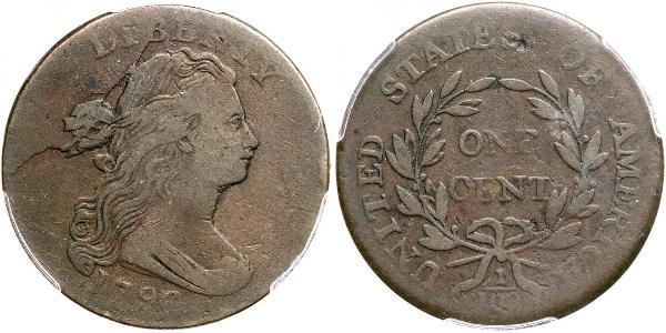 1 Цент США (1776 - ) Медь 