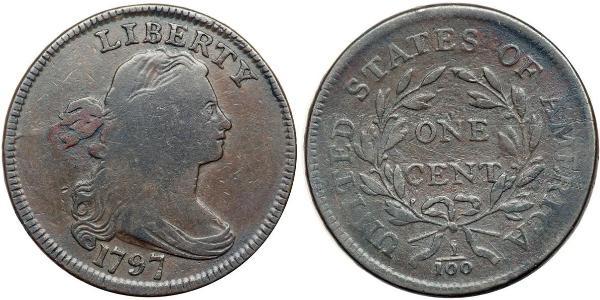 1 Цент США (1776 - ) Медь 