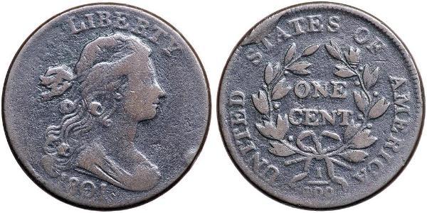 1 Цент США (1776 - ) Медь 