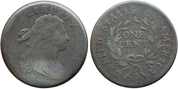 1 Цент США (1776 - ) Медь 