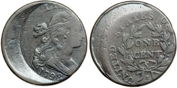 1 Цент США (1776 - ) Медь 