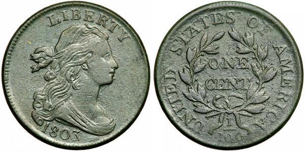 1 Цент США (1776 - ) Медь 