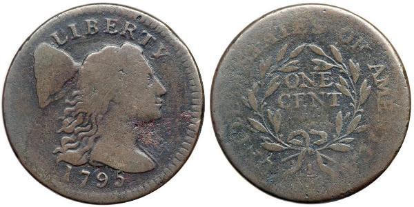 1 Цент США (1776 - ) Медь 