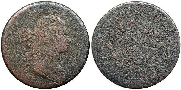 1 Цент США (1776 - ) Медь 
