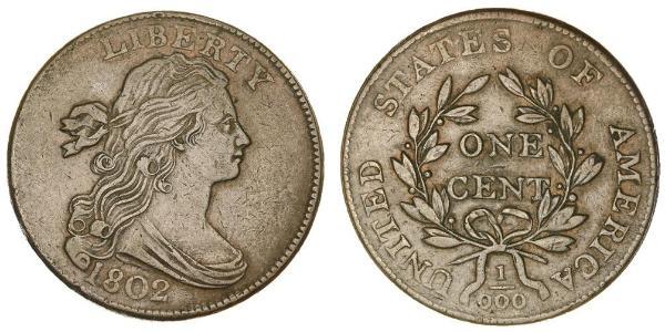 1 Цент США (1776 - ) Медь 