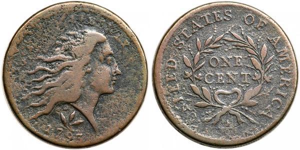 1 Цент США (1776 - ) Медь 