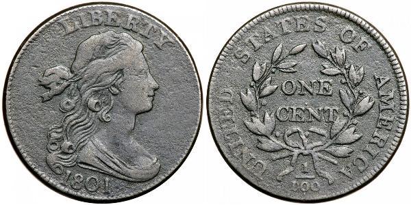 1 Цент США (1776 - ) Медь 