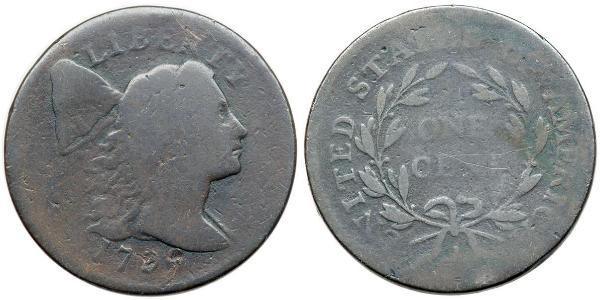 1 Цент США (1776 - ) Медь 