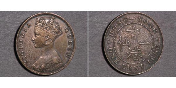 1 Цент Гонконг Мідь Вікторія (1819 - 1901)