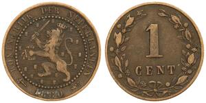 1 Цент Королівство Нідерланди (1815 - ) Мідь 