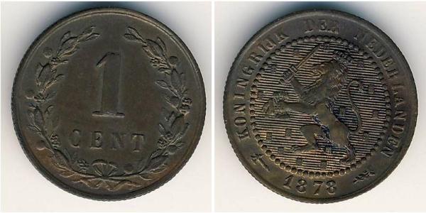 1 Цент Королівство Нідерланди (1815 - ) Мідь 