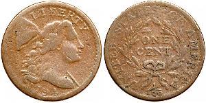 1 Цент США (1776 - ) Мідь 